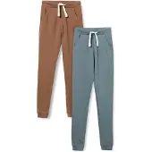 Minymo Jungen Basic 36 -Sweat Pant (2-Pack) Freizeithose, Braun, 110 EU