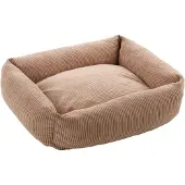 Flamingo Hundebett Colette rechteckig taupe, Maße: 50 x 40 x 16 cm
