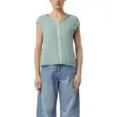 Comma Kurzarmshirt mit Viskose