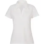 Trigema Damen Poloshirt ohne Knopfleiste Weiß S