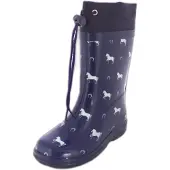Beck Mädchen Horses Gummistiefel, Violett, 29 EU
