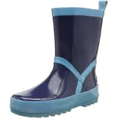 Playshoes Kinder Gummistiefel aus Naturkautschuk, trendige Uni Regenstiefel m