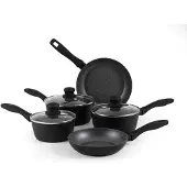 Russell Hobbs RH02814EU7 Metallic Marble Kochpfannen-Set - Antihaft-Küchengeschi