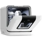 Klarstein Melville Tischgeschirrspüler – Kompakte Spülmaschine für 3 Gedecke, 7 Programme, 6 L Wasserverbrauch, AquaStop, tragbares Design