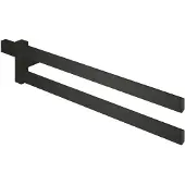 GROHE Doppel-Handtuchhalter Selection, Cube 40768 2-armig 400mm matt black, 407682430 407682430
