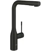 GROHE Essence New Mattschwarz mit ausziehbarer Dual-Spülbrause