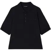 Armani Exchange Exchange Essential Damen-Poloshirt, gesticktes Logo, lockere Passform, Sc
