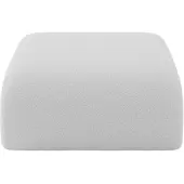 ALTDECOR POUF MIRA-PUF 91x89x40 Hellgrau cm Bouclé Modular Sitzhocker