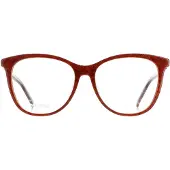 Missoni Brille - MIS 0021 BURGUNDY-MUSTER - Damen - Rot (Burgundy-Muster) - Kunststoffrahmen