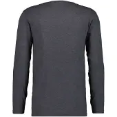 Ragman Herren Langarmshirt - Basic Shirt Regular Fit, Rundhals. Baumwolle