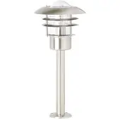 Brilliant Außensockelleuchte Terrence | zeitlose Außenleuchte | 50cm | edelstahl | 1x E27 max. 40 W | IP 44