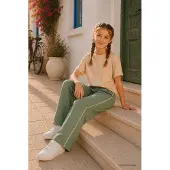 Tommy Life Jugend Sweatpants mit weitem Bein und elastischem Bund