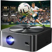 Ultimea Natives Full HD 1080P Projektor(4K-Unterstützung), 700 ANSI-Lumen, gestochen scharfe Bilder, Autofokus &amp; 6D-Keystone-Korrektur, 5G-WLAN, Outdoor-Projektor für TV-Sticks – Apollo P40