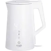 Adler AD 1345 W Wasserkocher 1.7 Liter 1 Stück Weiß
