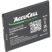 AccuCell Akku kompatibel Smartphone Gigaset GS160 Akku V30145-K1310-X463, 3,8V, 2200mAh, max. 8,36Wh