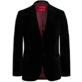 HUGO Extra Slim-Fit Blazer aus Baumwoll-Samt Grösse 106