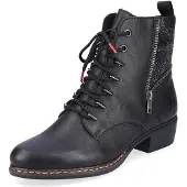 Rieker Damen Schnürstiefel Y0800-00 schwarz Gr. 37