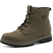 Tamaris Damen Schnürboots Grün Rauleder Größe: 39
