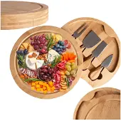 Gockowiak Andra Bambus-Servierbrett für Snacks und Käse