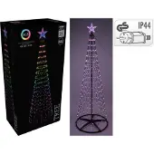 Christmas Decoration Dekorative LED-Weihnachtsbaum 550 RGB LEDs – 300 cm – Schwarz