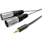 VivoLink 3.5MM CABLE to 2 x XLR male