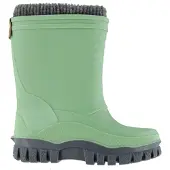 Sterntaler Gummistiefel "Gummistiefel mit Innenschuh uni", Kinder, Gr. 23, grün (steingrün), Obermaterial: 100% Synthetik synthetic., Schuhe Gummistiefel