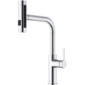 EsseBagno Esserain Küchenarmatur mit ausziehbarer Duschbrause, Chrom, Marke: