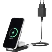 Amazon Basics A. Basics MagSafe-Kompatible 2-in-1-Schnellladestation, max. 25W, Qi 2.2-Zertifi