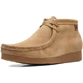 Clarks Shacre Boot Mens Dark Sand Suede, 12