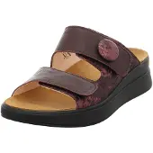 Think! Damen Meggie chromfrei gegerbte Leder Pantolette 3-000447, Chianti/Kombi