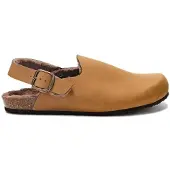 Scholl Herren Didier Clog Backstrap Hausschuh, Taupe, 41 EU