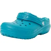 Crocs Uni Kinder Classic Lined Clog K Holzschuh, Turbo Teal, 34 EU