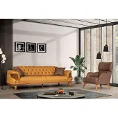 Xl Moebel Gmbh Moderne Chesterfield Couchgarnitur Dreisitzer Luxus Sofas Sessel Gelb 2tlg