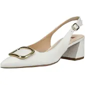 Högl Damen Slingpumps Weiß Glattleder Größe: 41