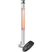 Blumfeldt Klarstein Infrarotheizung, Heizstrahler für den Innenraum, Infrarotheizung Standgerät, Sicher Elektroheizung mit Oszillation, Energieeffiziente Heizung mit IP44, Terrassen-Heizstrahler, 2000 Watt