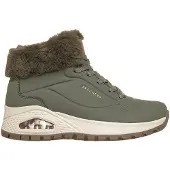 SKECHERS Winterboots "UNO RUGGED-", Damen, Gr. 38, Warmfutter, grün (olivgrün), Lederimitat, Schuhe Winterboots, Winterstiefelette, High-Top-Sneaker mit SkechAir Luftkissensohle