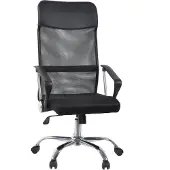 Hjh OFFICE Home Office Chefsessel Stryka Net Netzstoff Höhenverstellbarer Computerstuhl, Bürostuhl mit Armlehnen