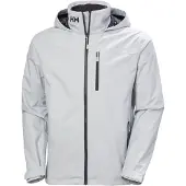 Helly Hansen Men's Crew Hooded Jacket 2.0, Grey Fog, 2XL