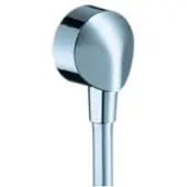 Hansgrohe Wandanschlussbogen Fixfit E DN15 1/2" chrom mit Rückflussverhinderer DVGW