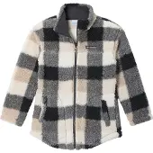 Columbia Girls' West Bend Printed Fleece Jacket dark stone multibuff (278) M