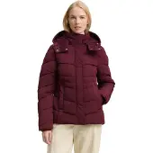 Tom Tailor Damen Puffer-Jacke mit Abnehmbarer Kapuze
