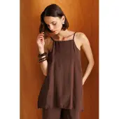 MixRay Weit geschnittener Halter-Jumpsuit