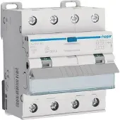 Hager Fehlerstrom-Leitungsschutzschalter 4P 10kA B-13A 30mA Typ A, 230 - 400 V