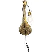 Kare Design Wandleuchte Reiher Kunstharz, gold, Höhe 57 cm