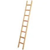 Iller-Leiter Iller Holz Anlegeleiter Bauleiter mit Vierkantholmen 6 Sprossen
