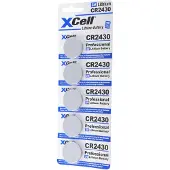 Xcell 5er-Sparset CR2430 Lithium Batterie 3V, CR2430 Batterien im praktischen 5er Set