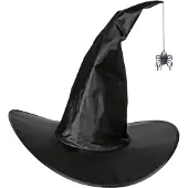 Widmann Hexenhut Satin modellierbar mit Spinne