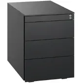 C+P Stahl-Rollcontainer, 563x430x581mm, 9005/9005