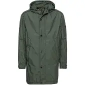 Camel active Herren Langer Parka mit Kapuze Dunkelgrün, menswear-60