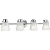 Quintiesse Hudson LED Wandleuchte G9 4-fach Poliertes Chrom Klar IP44